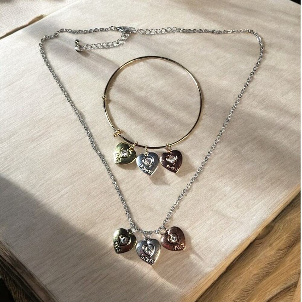 Live Love Laugh Necklace and Bracelet